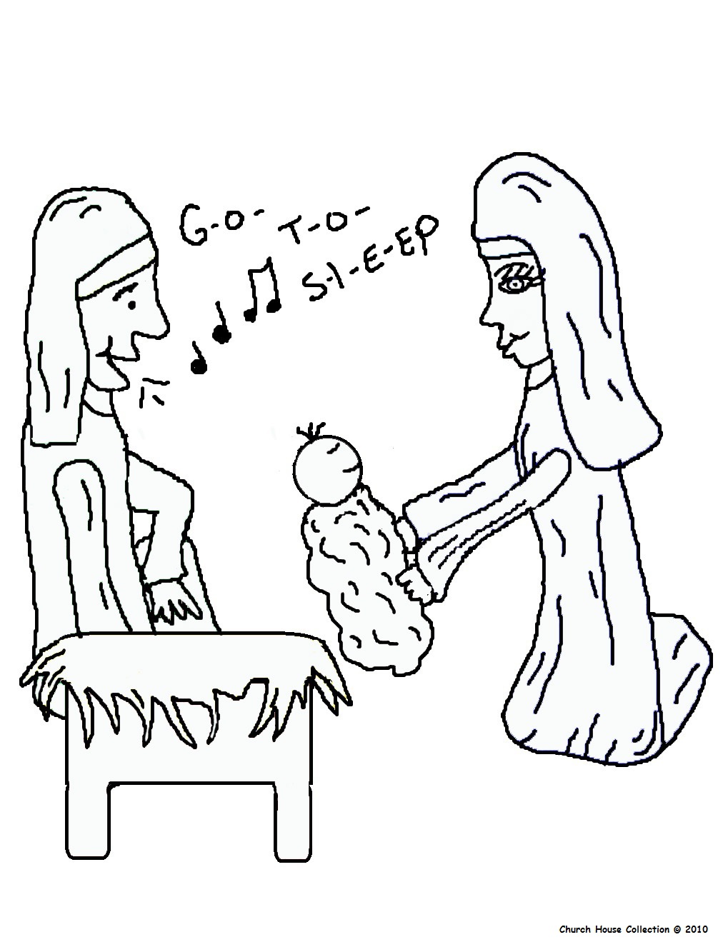 The Birth Of Jesus Coloring Pages